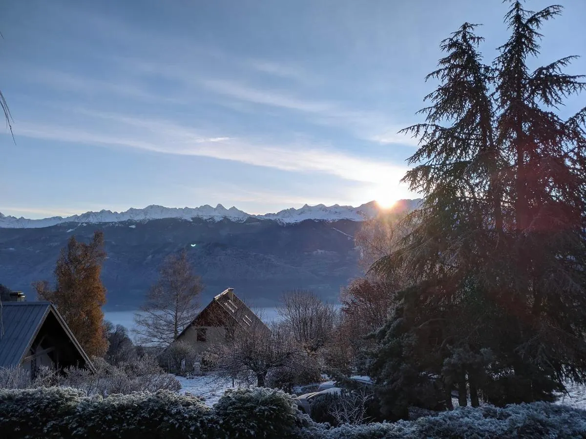 Feriehus Appartement De Plain-Pied En Montagne Avec Vue Merveilleuse Sur Le Massif De Belledonne Saint Bernard du Touvet